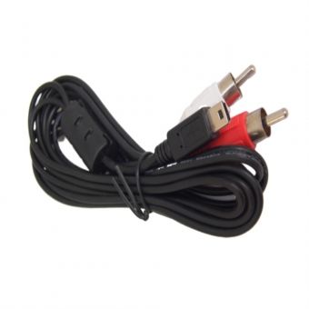 Cabo Mini USB 5 Pinos X 2 Plugs RCA Niquelado 1,50m DI-126911