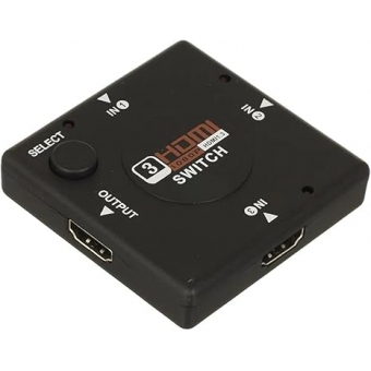 Mini HDMI Switch HUB 3 Portas e 1 Saida, 1080p Auto Switch DIR-053103