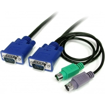 Cabo Switch KVM Divisor de Monitor e CPU PS2 Teclado, Mouse DIR-112782