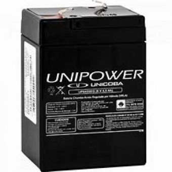 Bateria Recarregável Unipower selada 6V / 4,5A DI-26420