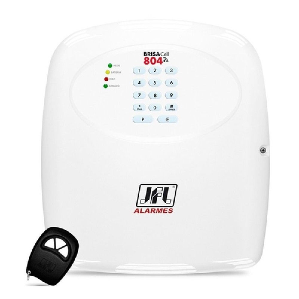 Central de Alarme Brisa Cell-804 JFL c/ Discadora GSM DI-551191