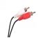 Cabo Mini USB 5 Pinos X 2 Plugs RCA Niquelado 1,50m DI-126911