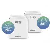 Roteador Intelbras Mesh TWIBI Giga Lan 2.4 e 5.0 Ghz Pack 2 DI-682022