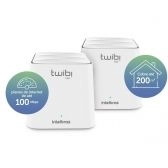 Roteador Intelbras Mesh TWIBI Giga Lan 2.4 e 5.0 Ghz Pack 2 DI-682022