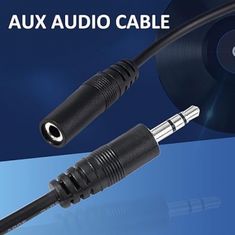 Cabo de extensão de fone de ouvido com controle de volume,  4 m 3,5 mm DIR-693212