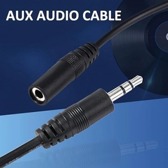 Cabo de extensão de fone de ouvido com controle de volume,  4 m 3,5 mm DIR-693212