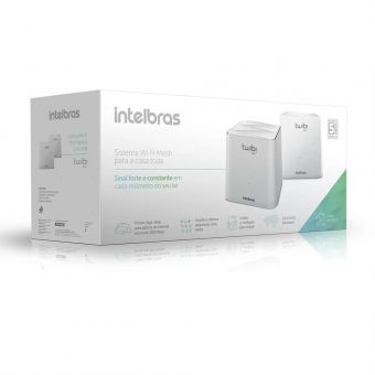 Roteador Intelbras Mesh TWIBI Giga Lan 2.4 e 5.0 Ghz Pack 2 DI-682022