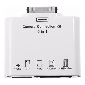 Leitor de cartão de Câmeras 5 em 1para IPAD 1-2-3-4S DI-824443