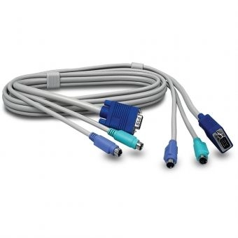 Cabo Kvm Ps-2 mini Hdb15 M Para 02 Ps2 M 1 Hdb15 M 1,80m DI-112782