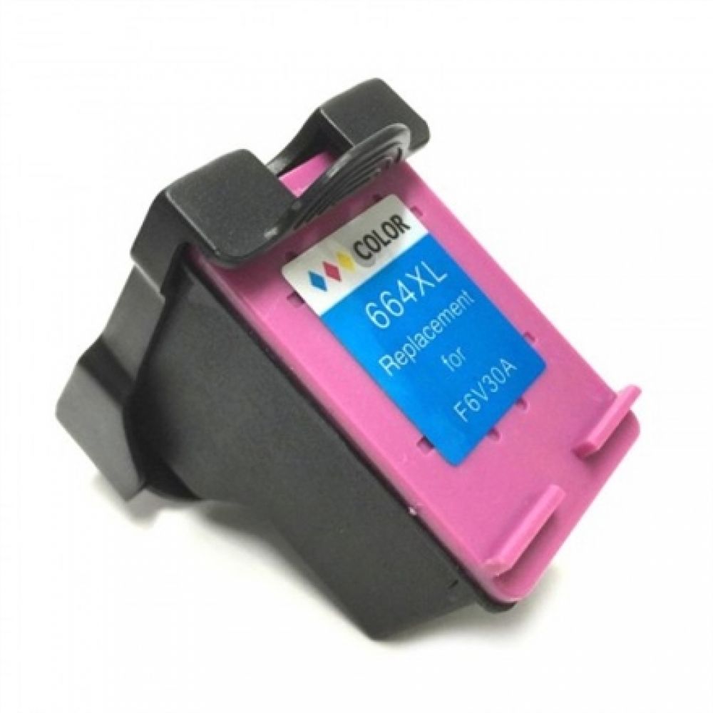 Cartucho de Tinta Compatível HP664XL Colorido F6V30AB (12ml)