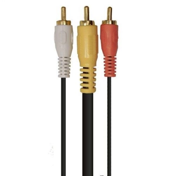 Cabo de Áudio e Vídeo 3+3 RCA 3M Gold DI-90163