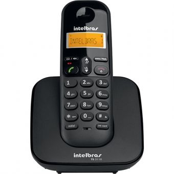 Telefone sem Fio Intelbras TS 3110 preto DI-638333