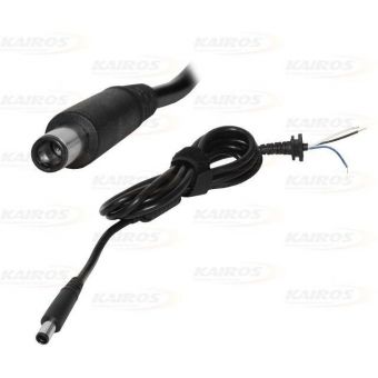 Cabo C/ Plug 7.4mm C/ Agulha P/ Reparo Em Fonte Hp E Dell