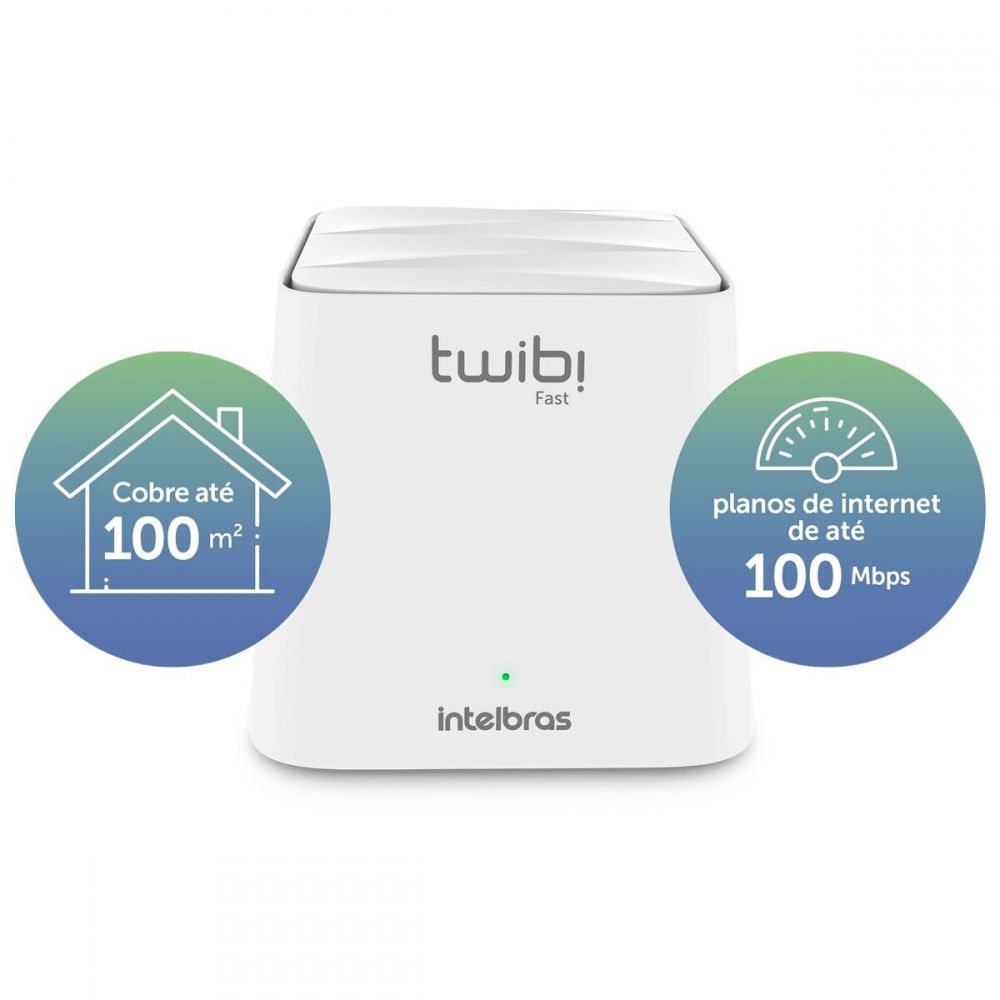 Roteador Intelbras Mesh Twibi Giga Lan 2.4 e 5.0 Ghz DI-682039