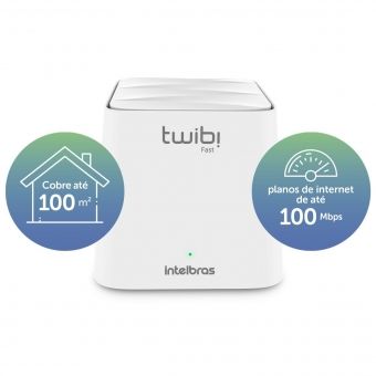 Roteador Intelbras Mesh Twibi Giga Lan 2.4 e 5.0 Ghz DI-682039