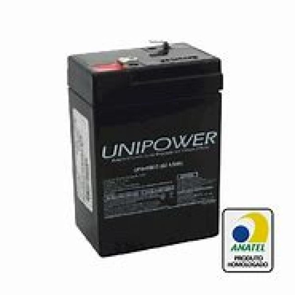 Bateria Recarregável Unipower selada 6V / 4,5A DI-26420