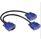 Cabo Vga Duplica Sinal Y 1 Entrada 2 Saidas Vga M Para Femea  20cm DIR-524659
