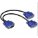 Cabo Vga Duplica Sinal Y 1 Entrada 2 Saidas Vga M Para Femea  20cm DIR-524659