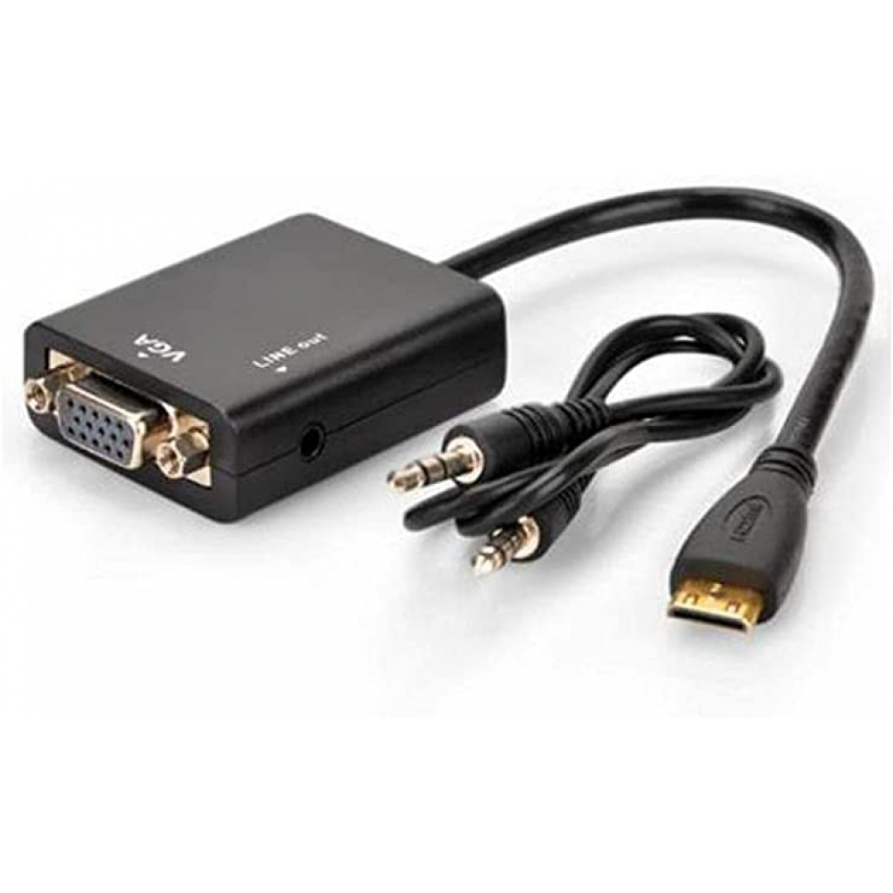 Adaptador Conversor HDMI X VGA com Áudio Stereo DIR-169974