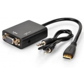 Adaptador Conversor HDMI X VGA com Áudio Stereo DIR-169974