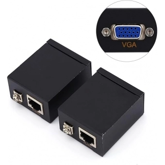 Conversor extensor VGA, VGA para RJ45 sobre cabo Ethernet Cat5e/Cat6, até 60 DIR-063146