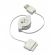 Cabo de dados USB Retrátil para Iphone 4 Ipod DI-243600