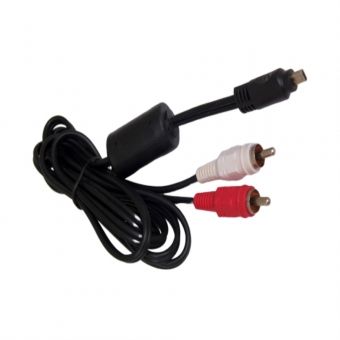Cabo de Vídeo Mini USB 8 Pinos X 2 Plugs RCA DI-116438