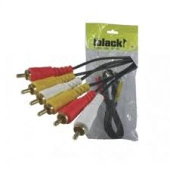 Cabo de Áudio e Vídeo 3x3 Estéreo 2m DI-135019