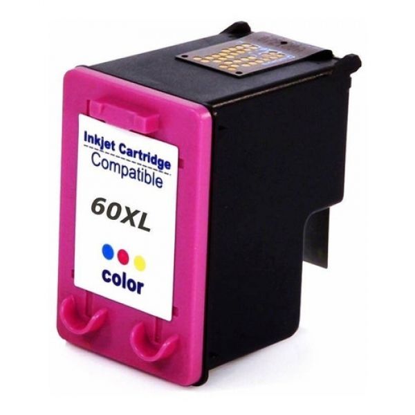 Cartucho de Tinta Compatível HP60XL Colorido CC644WL (12,5 ml) DI-057831