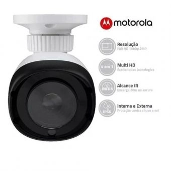 Câmera De Segurança Motorola Bullet FullHd 1080P 2