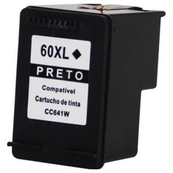 Cartucho de Tinta Compatível HP60XL Preto CC641WL (13,5 ml) DI-874688
