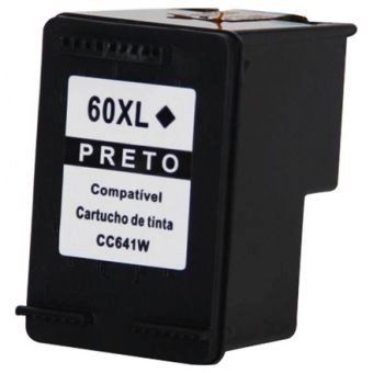 Cartucho de Tinta Compatível HP60XL Preto CC641WL (13,5 ml) DI-874688