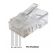 Conector Fêmea RJ45 cat 5e 8X8 Pacote com 10 un DI-242504