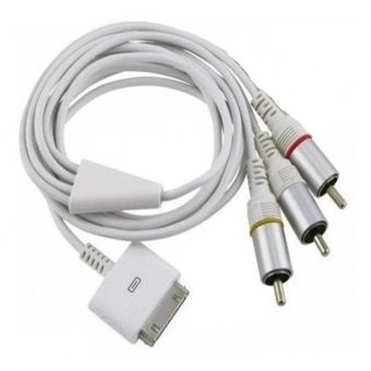 Cabo de Vídeo Conversor AV RCA Iphone 4S Ipad DI-121425