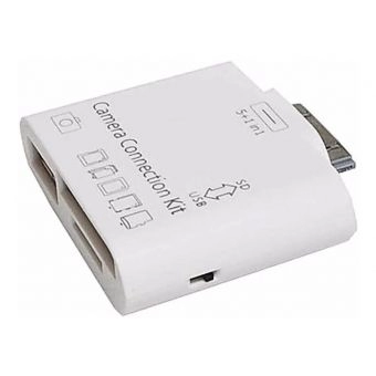 Leitor de cartão de Câmeras 5 em 1para IPAD 1-2-3-4S DI-824443