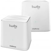 Roteador Intelbras Mesh TWIBI Giga Lan 2.4 e 5.0 Ghz Pack 2 DI-682022