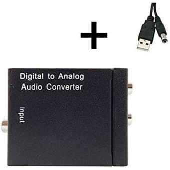 Conversor Óptico Coaxial Digital RCA audio DIR-174419