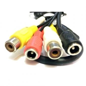 Cabo para Câmera CFTV Fonte Áudio e Vídeo RCA X P4 DI-123344