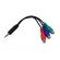 Cabo Extensor Vídeo Componente P3 M X RCA 12cm DI-808213