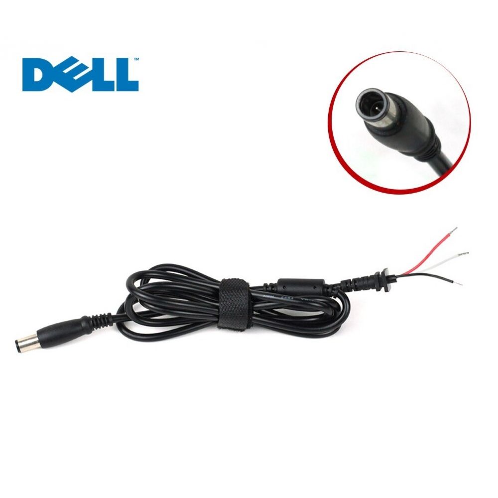Cabo C/ Plug 7.4mm C/ Agulha P/ Reparo Em Fonte Hp E Dell